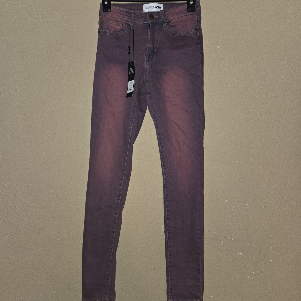 Fashion Nova Hampton Tinted Skinny Jeans, Size 0